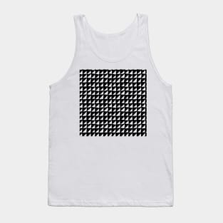 Monochrome Triangles Pattern Tank Top